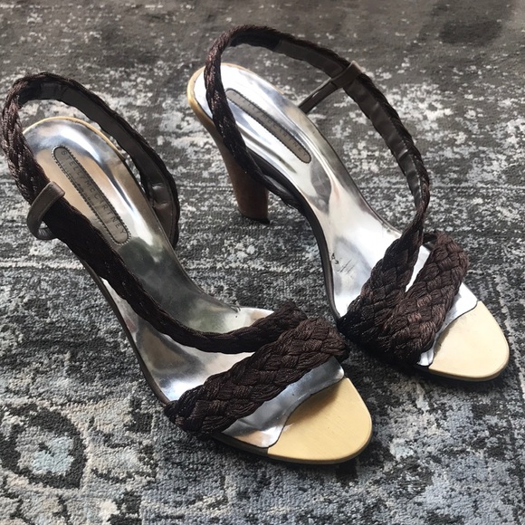 Bronze Stella McCartney heels - Picture 1 of 5